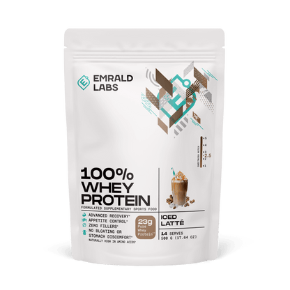 Emrald Labs - 100% Whey Protein (34) & Emrald-100%Whey-500g-Ice