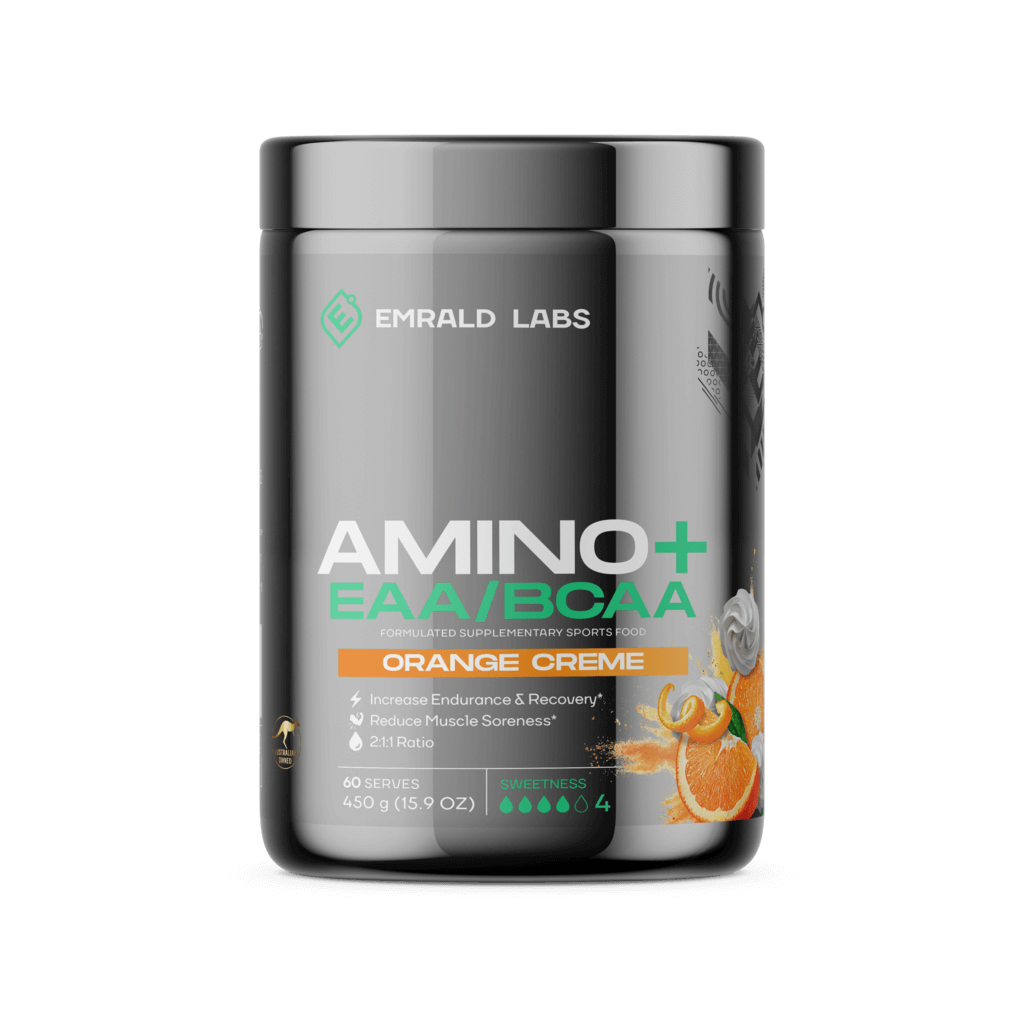 Emrald Labs - Amino+ EAA/BCAA (3) & EMRALD-Amino+-60Srv-Ora