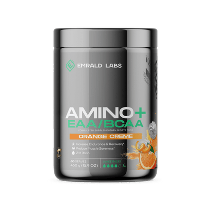 Emrald Labs - Amino+ EAA/BCAA (3) & EMRALD-Amino+-60Srv-Ora