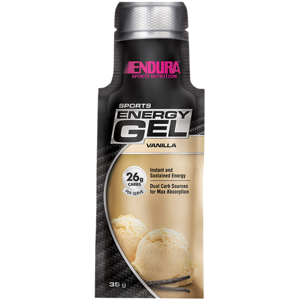 Endura - Sports Gel (4) & Endura-SportsEnergyGel-20x35gSatchets--Vanilla