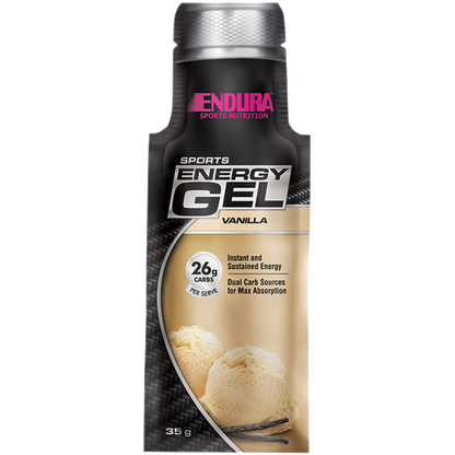 Endura - Sports Gel (4) & Endura-SportsEnergyGel-20x35gSatchets--Vanilla