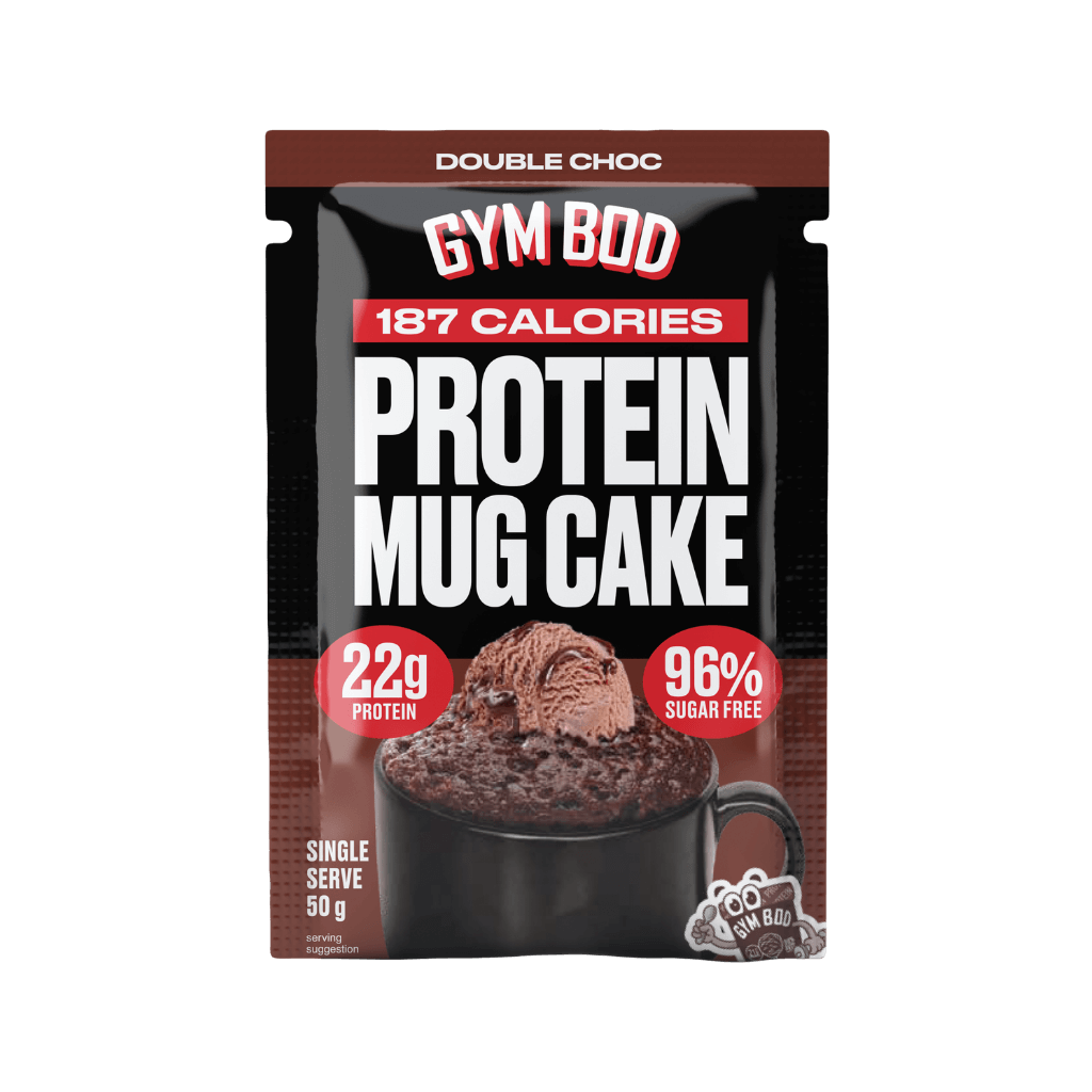 Gym Bod - Protein Mug Cake (1) & GYM-BOD-MUG-CKE-50g-DblChc