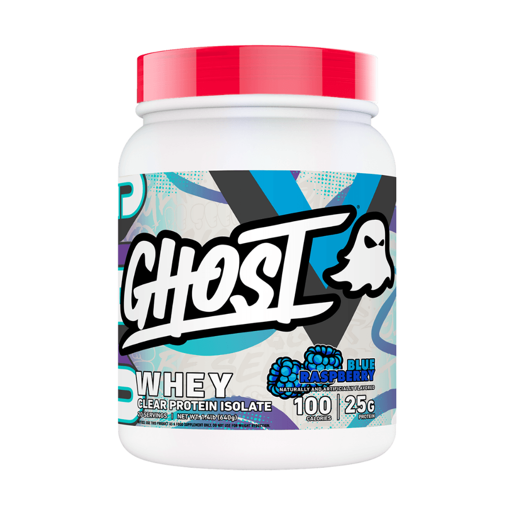 Ghost - Clear Whey Protein Isolate & GHOST-CLR-WHY-ISO-20SRV-BluRas