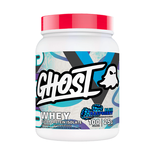 Ghost - Clear Whey Protein Isolate & GHOST-CLR-WHY-ISO-20SRV-BluRas