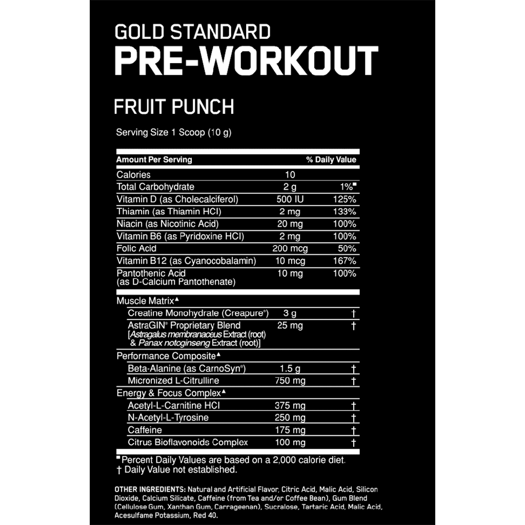 Optimum Nutrition - Gold Standard Pre-Workout (8)