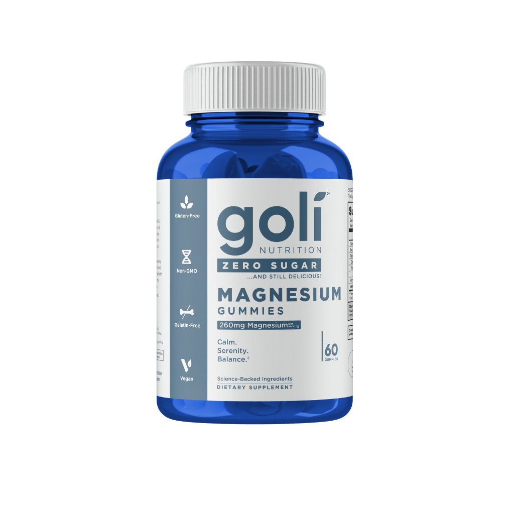 Goli - Zero Sugar Magnesium Gummies & GOLI-Mag-Gum-60-Ber-NoSUG