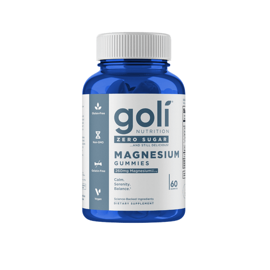 Goli - Zero Sugar Magnesium Gummies & GOLI-Mag-Gum-60-Ber-NoSUG