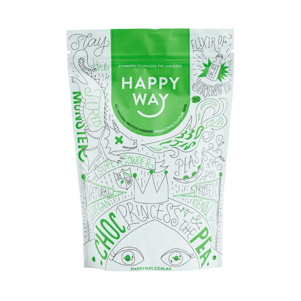 Happy Way - Vegan Protein (1) & HappyWay-NatVegan-500g-Choc