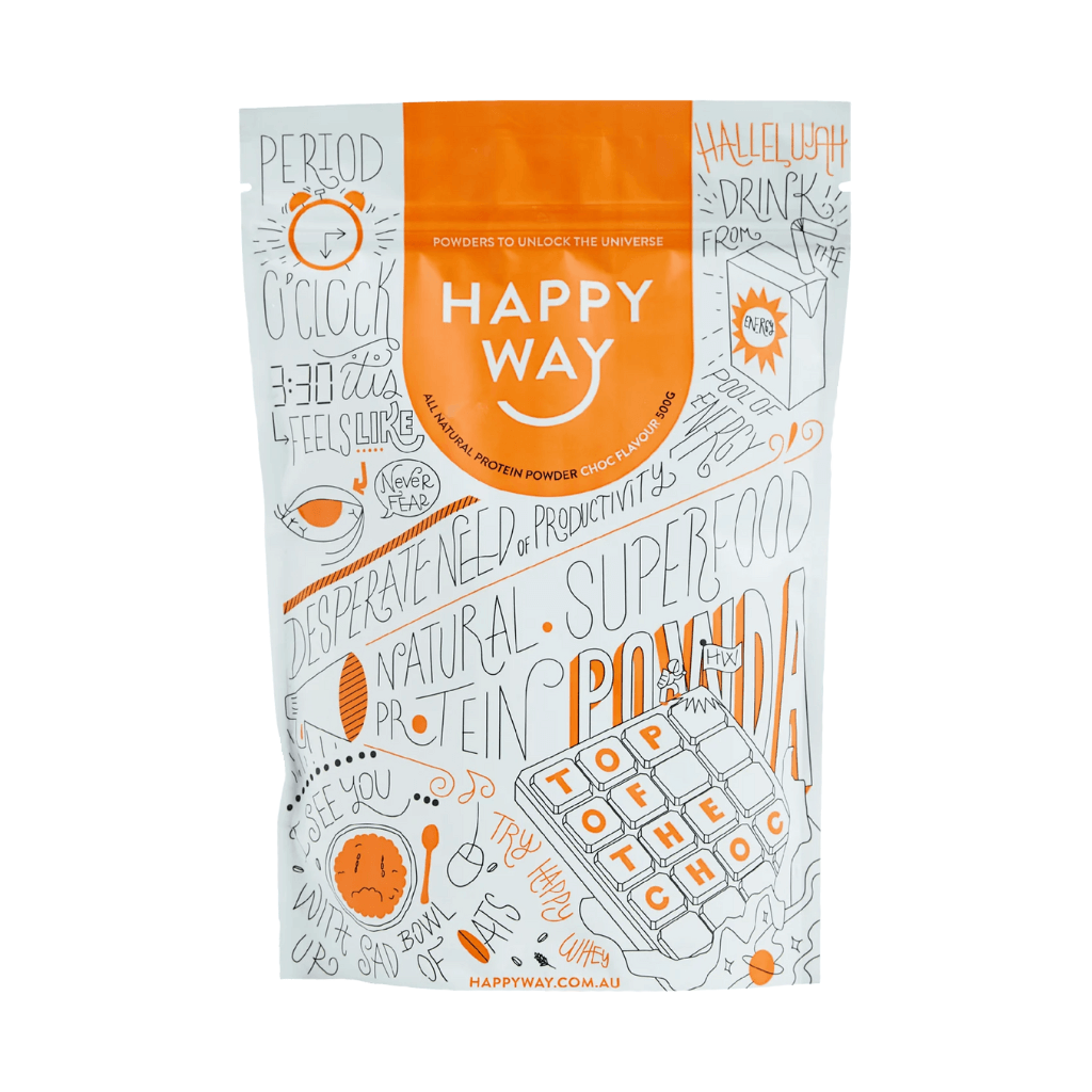 Happy Way - Whey Protein Powder (8) & HappyWay-NatWhey-1kg-Choc