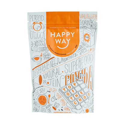 Happy Way - Whey Protein Powder (8) & HappyWay-NatWhey-1kg-Choc