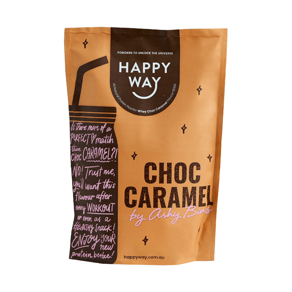Happy Way - Whey Protein Powder (6) & HappyWay-NatWhey-500g-ChocCar