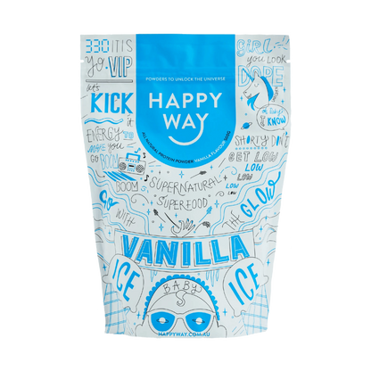 Happy Way - Whey Protein Powder (9) & HappyWay-NatWhey-1kg-Van