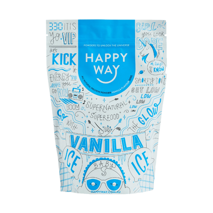 Happy Way - Whey Protein Powder (5) & HappyWay-NatWhey-500g-Van