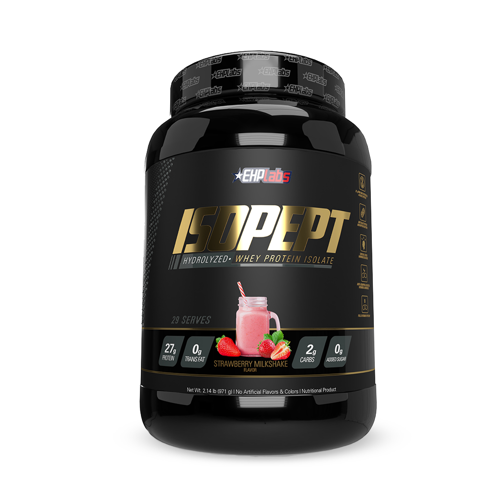 EHP Labs - IsoPept (2) & NEW-EHP-IsoPept-908g-Strawberry