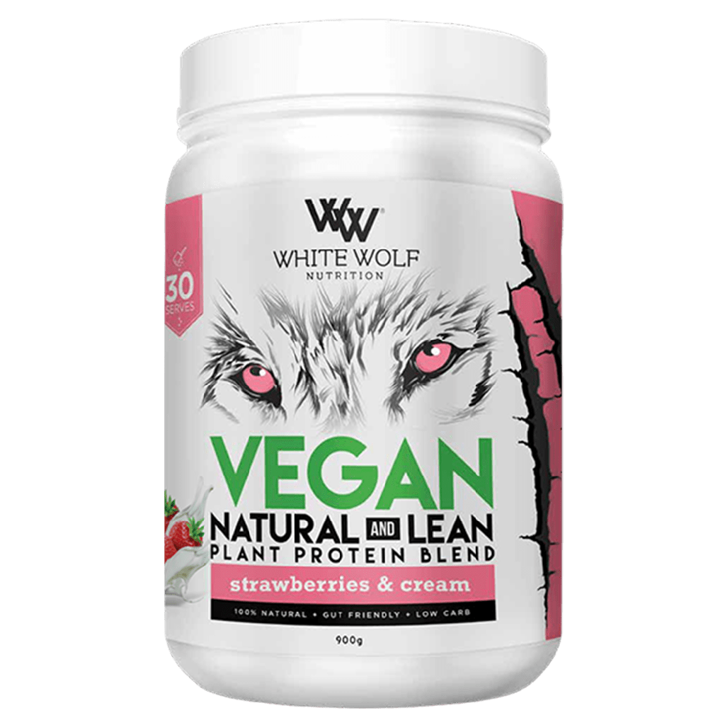 White Wolf Nutrition - Vegan Natural & Lean Plant Protein (1) & WW-LEAN-VEGAN-900g-SC