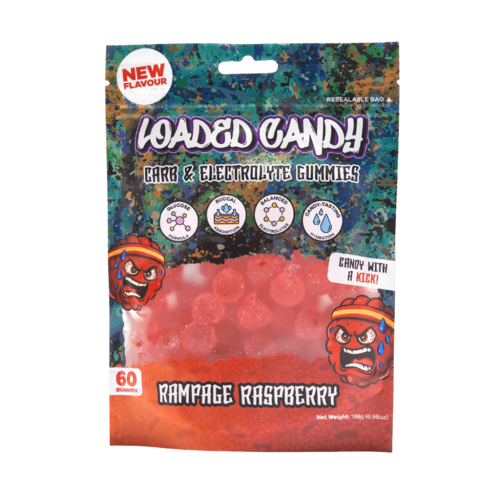 Loaded Candy - Carb & Electrolyte Gummies (1) & LS-ELEC-CARB-GUM-60-Rasp