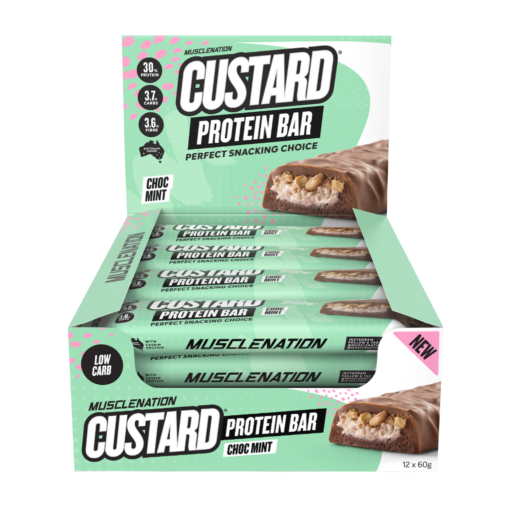 Muscle Nation - CUSTARD PROTEIN BAR (3) & MN-BAR-BOX12-CM