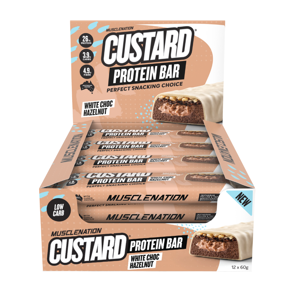 Muscle Nation - CUSTARD PROTEIN BAR (6) & MN-BAR-BOX12-WCH