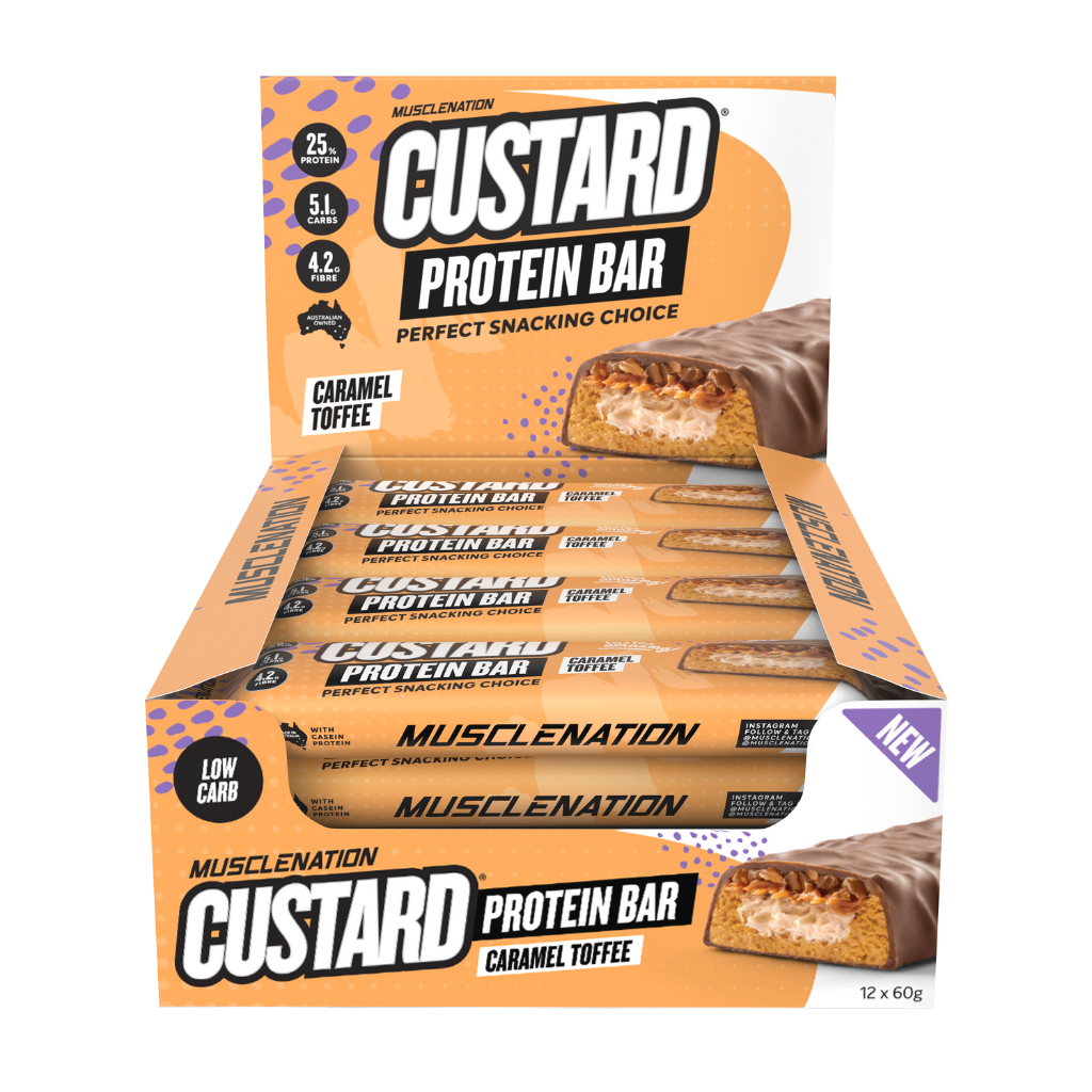 Muscle Nation - CUSTARD PROTEIN BAR (1) & MN-BAR-BOX12-CT