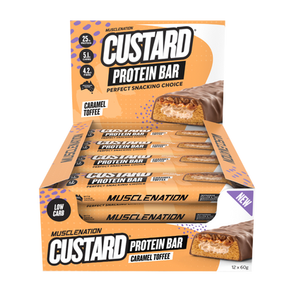 Muscle Nation - CUSTARD PROTEIN BAR (1) & MN-BAR-BOX12-CT