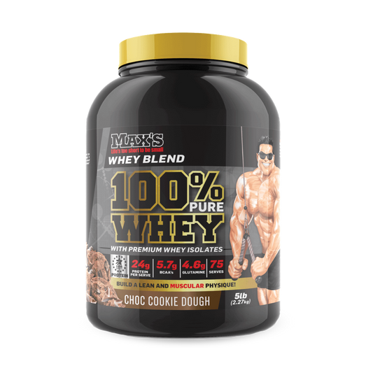 Max's - 100% Pure Whey Protein & MAX-100%-Whey-2.27kg-Choc