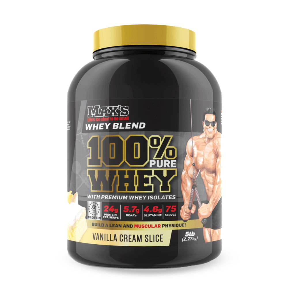 Max's - 100% Pure Whey Protein (1) & MAX-100%-Whey-2.27kg-Van