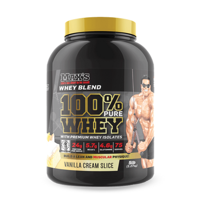 Max's - 100% Pure Whey Protein (1) & MAX-100%-Whey-2.27kg-Van
