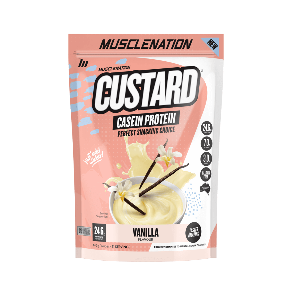 Muscle Nation - CUSTARD CASEIN (13) & MUSCLENATION-CASEIN-440g-Van