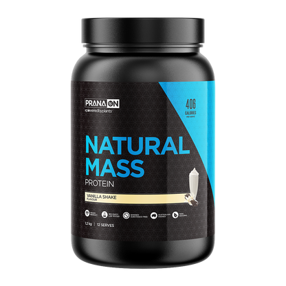 PranaOn - Natural Mass Protein (2) & P-NATMAS-NEW-1.2kg-V