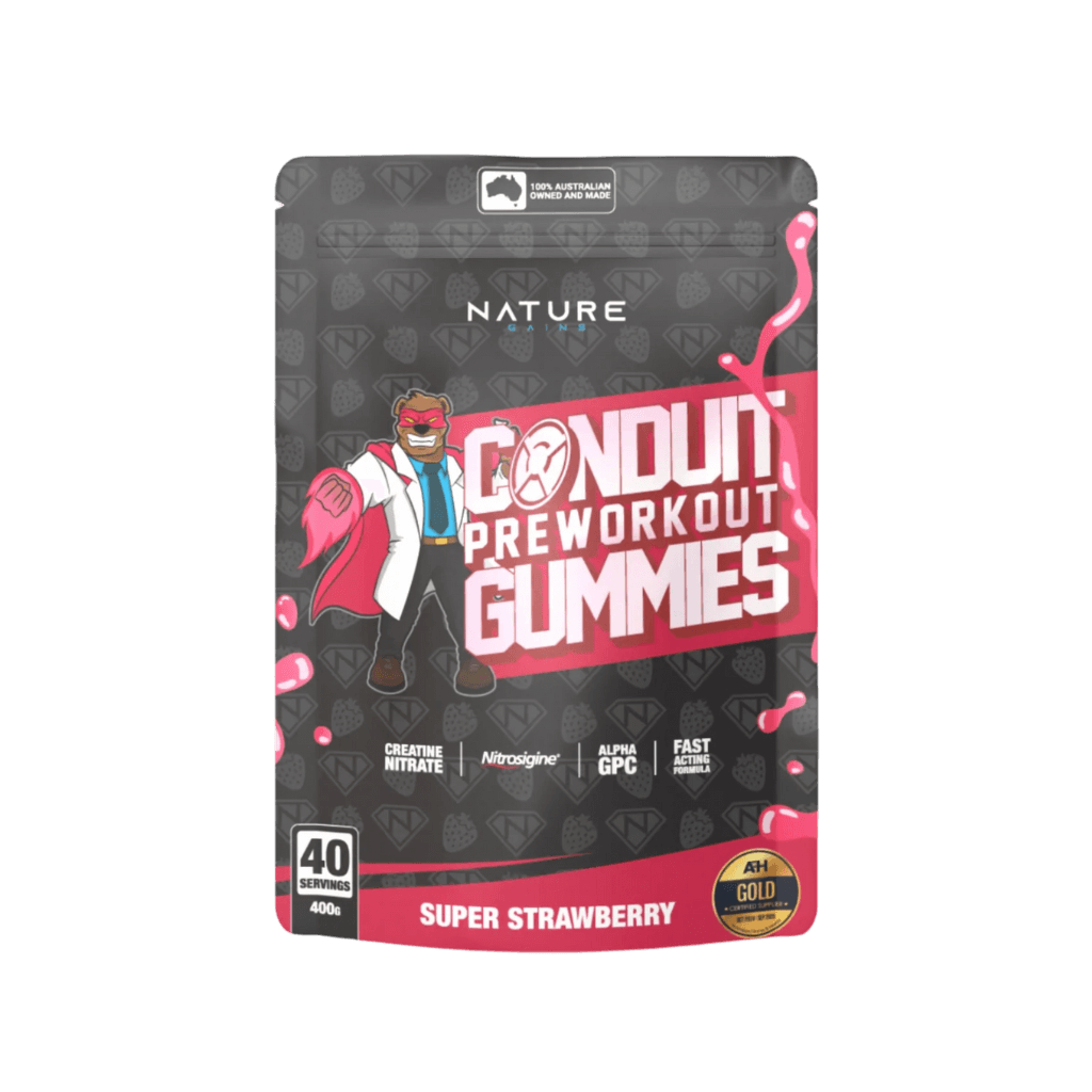 Nature Gains - Conduit Pre-Workout Gummy (1) & NG-CONDUIT-GUMMIE-40SRV-Straw