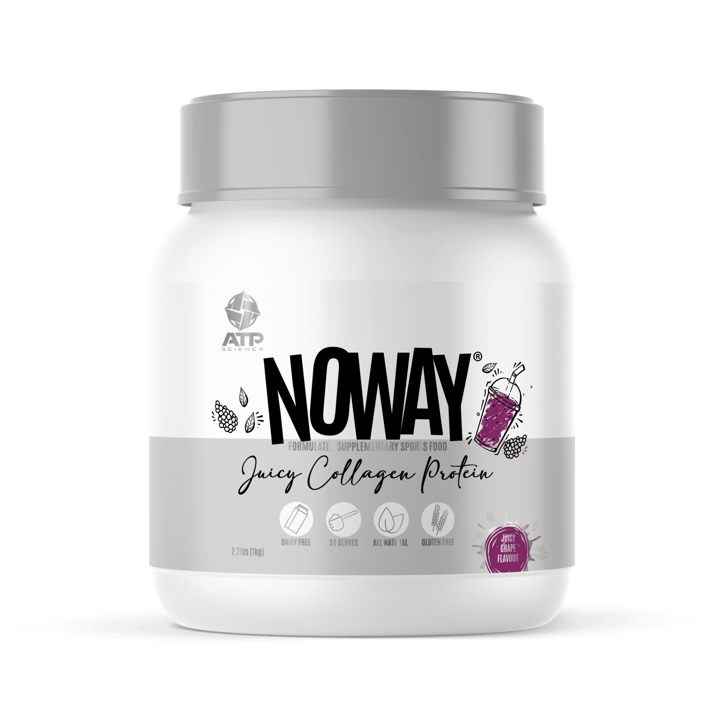 Noway Juicy Collagen Protein (4) & ATP-NWAYJUICY-1KG-Grape