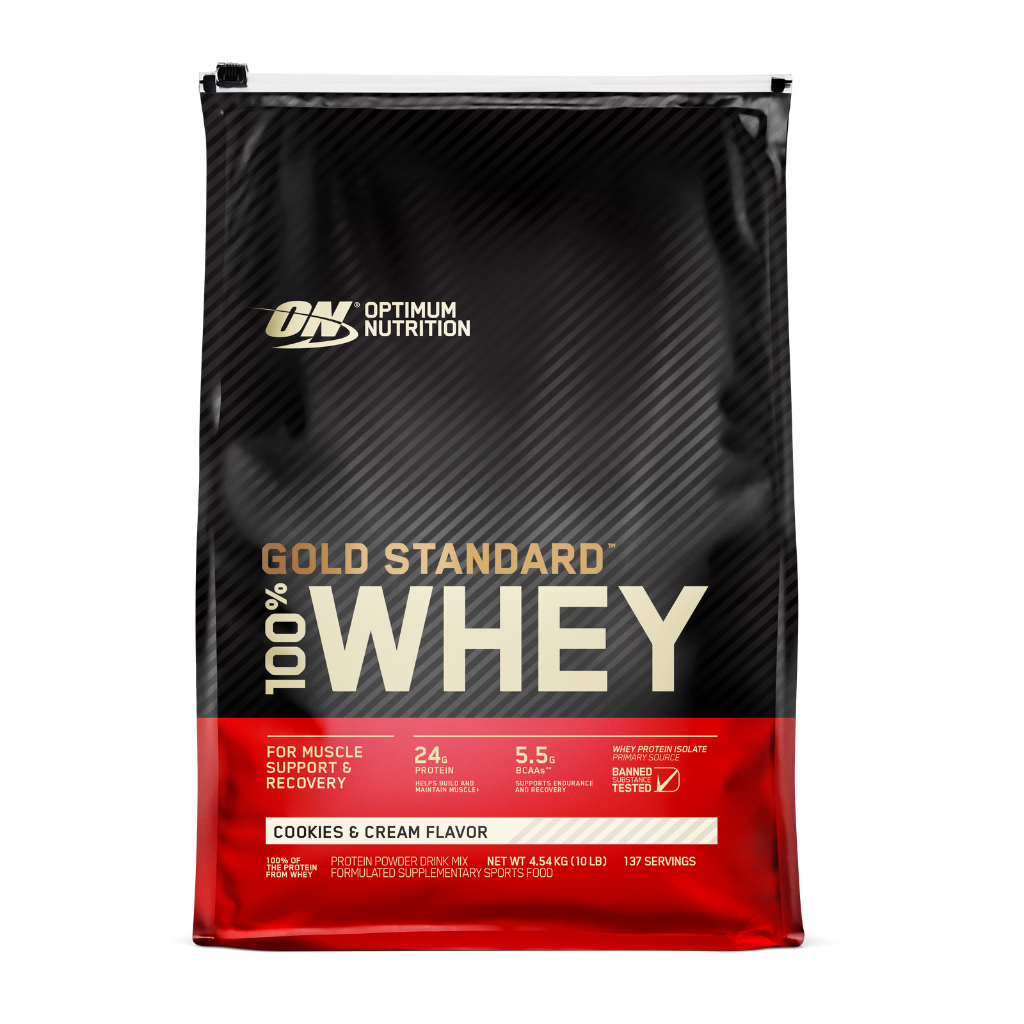 Optimum Nutrition - Gold Standard 100% Whey (4) & ON-GSW-100%-10lb-C