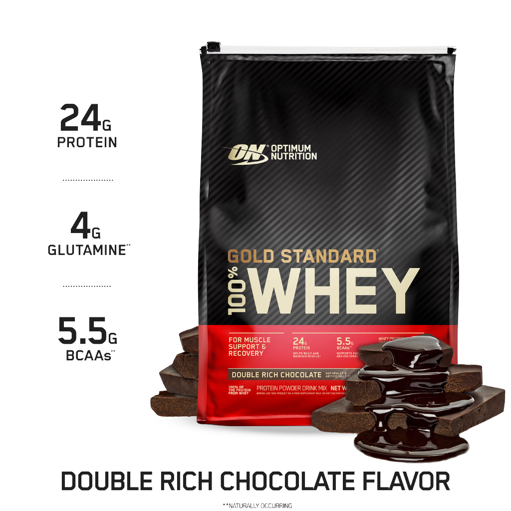 Optimum Nutrition - Gold Standard 100% Whey (16) & ON-GSW-100%-10lb-D