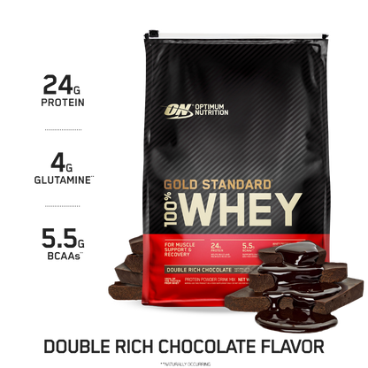 Optimum Nutrition - Gold Standard 100% Whey (16) & ON-GSW-100%-10lb-D