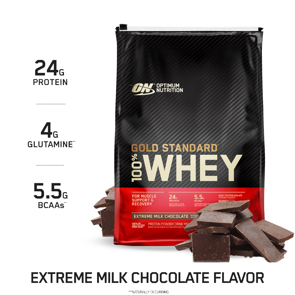 Optimum Nutrition - Gold Standard 100% Whey (19) & ON-GSW-100%-10lb-E