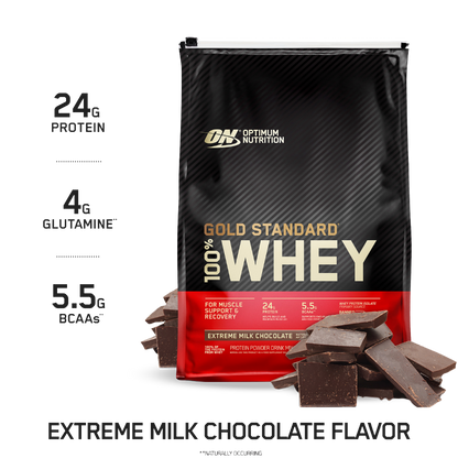 Optimum Nutrition - Gold Standard 100% Whey (19) & ON-GSW-100%-10lb-E