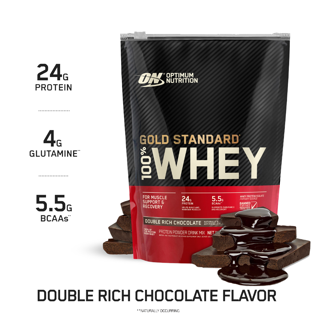 Optimum Nutrition - Gold Standard 100% Whey (15) & ON-GSW-1lb-454g-D