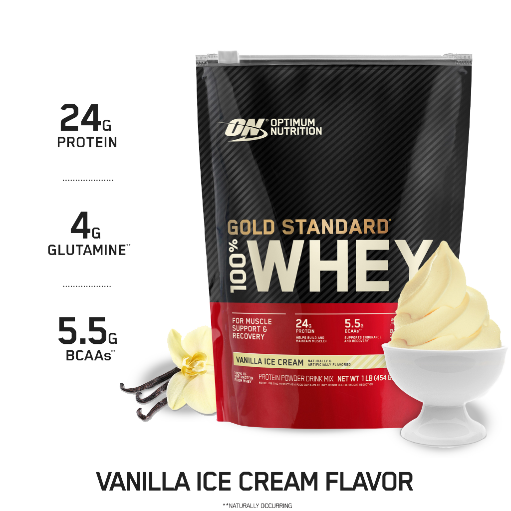 Optimum Nutrition - Gold Standard 100% Whey (14) & ON-GSW-1lb-454g-V