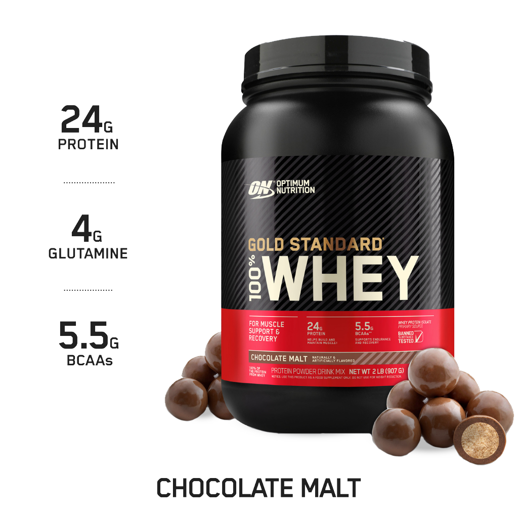 Optimum Nutrition - Gold Standard 100% Whey (13) & ON-GSW-100%-909g-ChocMalt