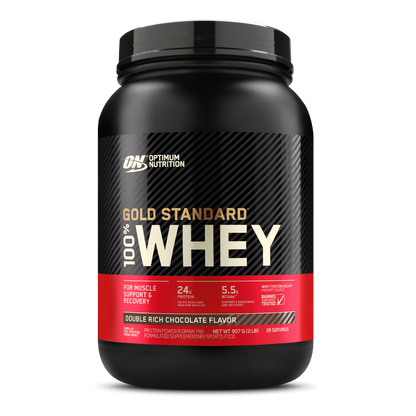 Optimum Nutrition - Gold Standard 100% Whey (7) & ON-GSW-100%-909g-D