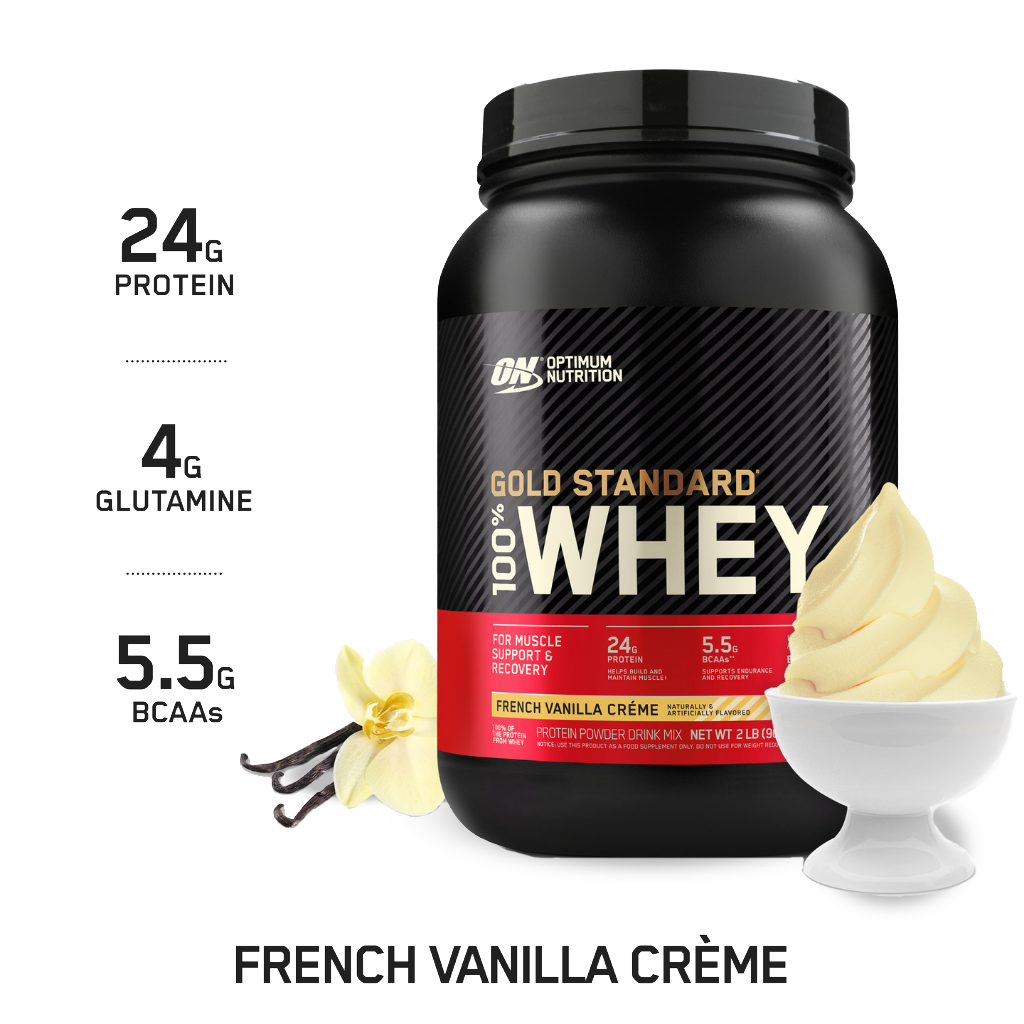 Optimum Nutrition - Gold Standard 100% Whey (11) & ON-GSW-100%-909g-F