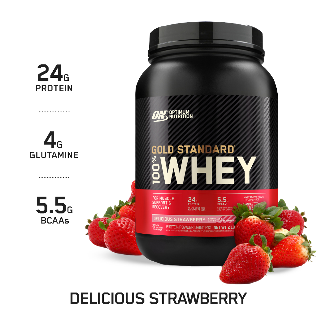 Optimum Nutrition - Gold Standard 100% Whey (10) & ON-GSW-100%-909g-ST