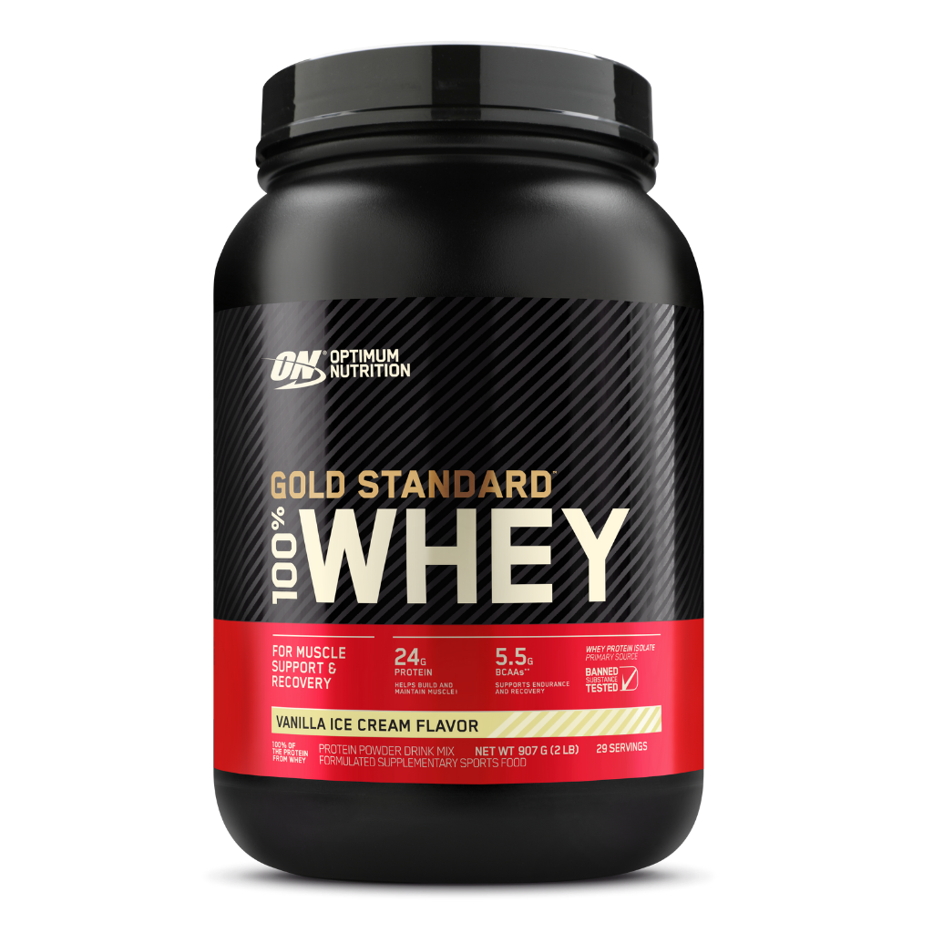 Optimum Nutrition - Gold Standard 100% Whey (2) & ON-GSW-100%-909g-V