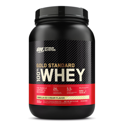 Optimum Nutrition - Gold Standard 100% Whey (2) & ON-GSW-100%-909g-V