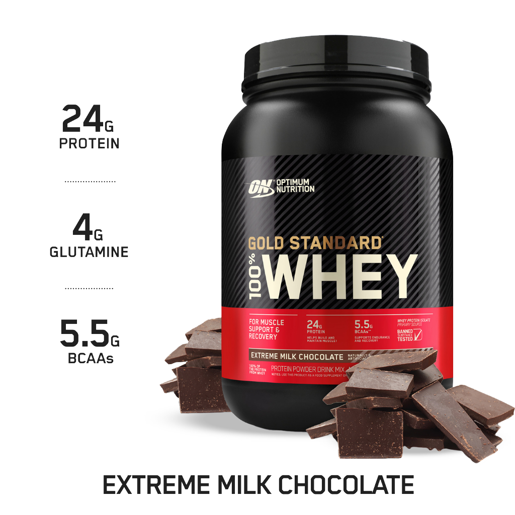 Optimum Nutrition - Gold Standard 100% Whey & ON-GSW-100%-909g-E