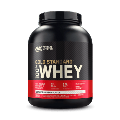 Optimum Nutrition - Gold Standard 100% Whey (24) & ON-GSW-100%-5lb-C