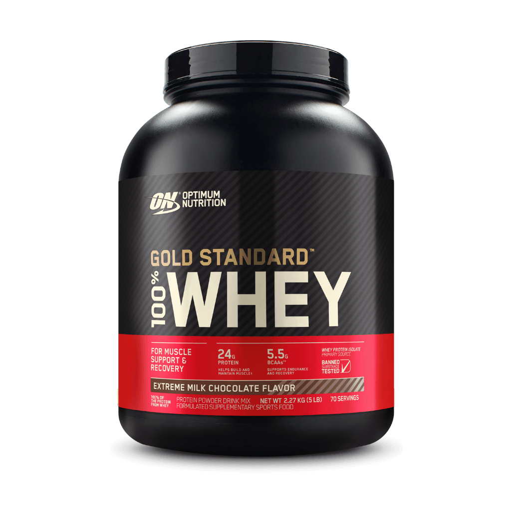 Optimum Nutrition - Gold Standard 100% Whey (26) & ON-GSW-100%-5lb-E