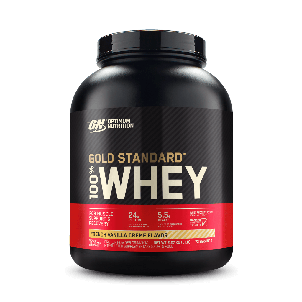 Optimum Nutrition - Gold Standard 100% Whey (28) & ON-GSW-100%-5lb-F