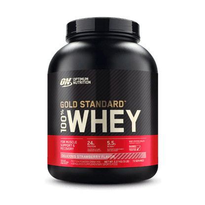 Optimum Nutrition - Gold Standard 100% Whey (29) & ON-GSW-100%-5lb-ST