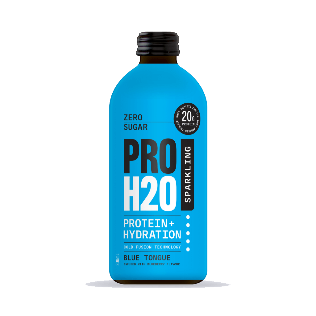 PROH2O Sparkling Protein Water (6) & Pro-H2O-Protein+Hydration-12x300ml-Blue